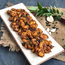 STIR FRIED PRAWNS WITH DRY RED CHILLI