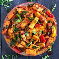 Fried Paneer With Chili Pepper Sauce