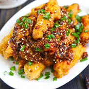 Crispy Chilly Baby Corn With Sesame Seeds
