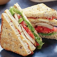 Vegetable Club Sandwich