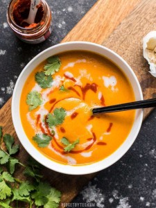 Coconut Carrot Spicy Soup
